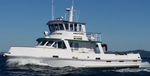 Hauturu usually berths at Motuihe every three weeks