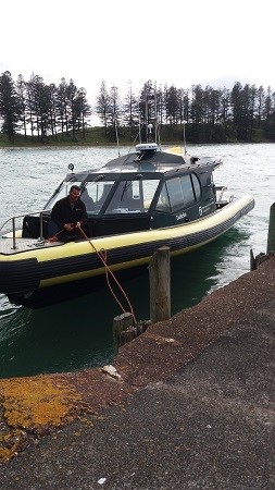 Taikehu, the smaller of the DoC boats