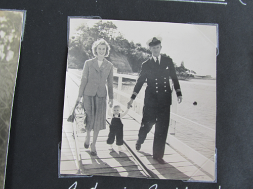 Tony Slark and his wife Eileen on Motuihe Wharf
