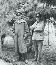 Count von Luckner and his first officer Kircheiss on Motuihe Island