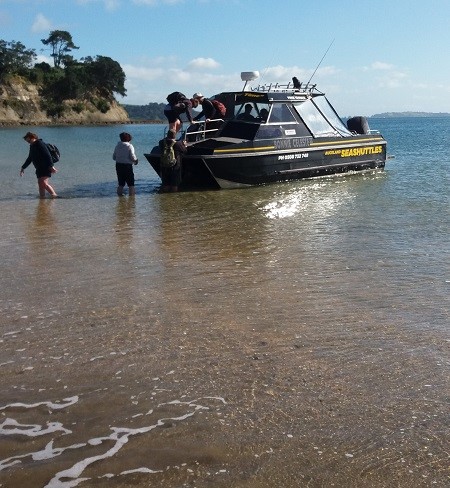 Climbing through the windscreen and over the anchor was a challenge for volunteers