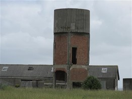 Water tower on Motuihe Island used for salt water storage